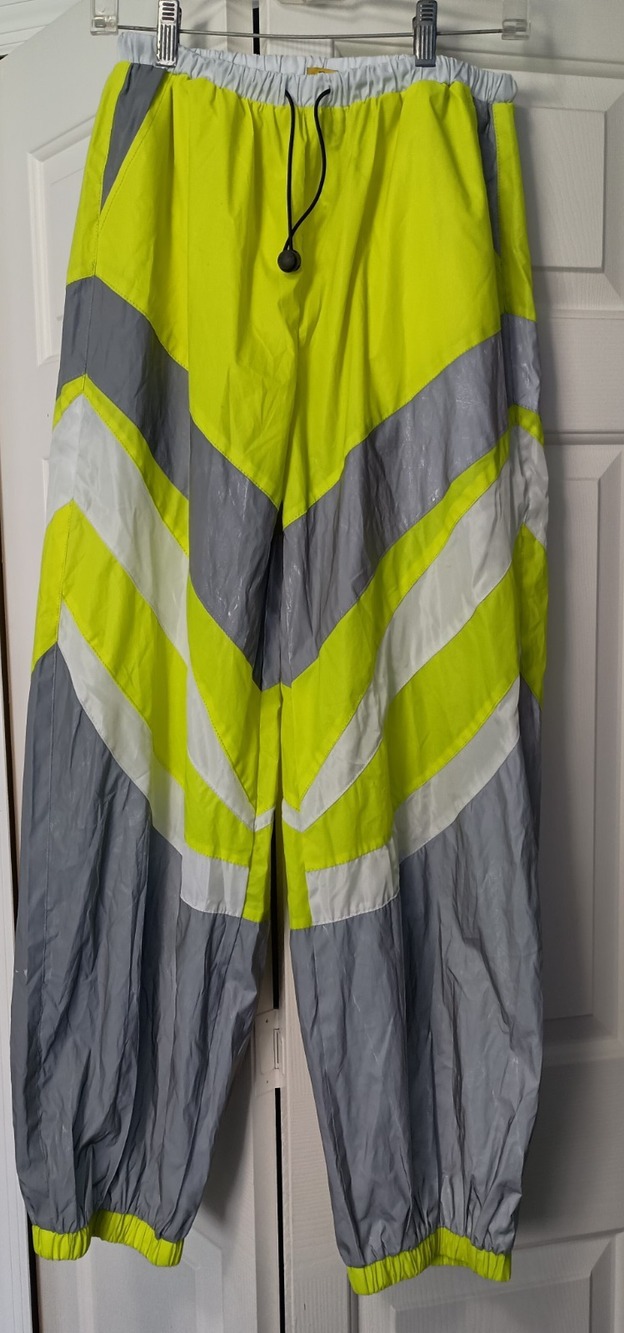 Daisy Silver Reflective Neon Track Pants Large